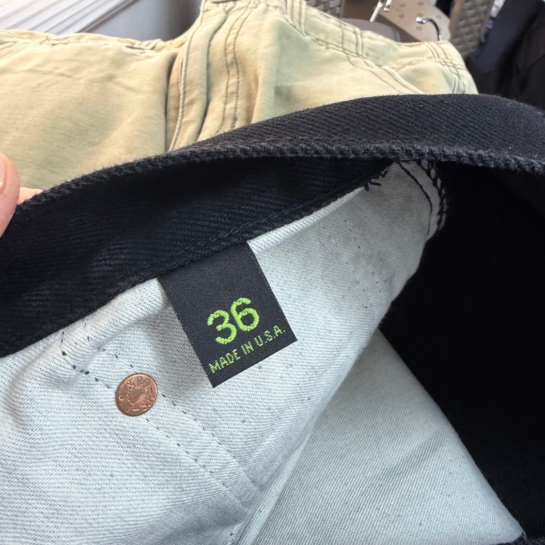 리바이스 501 USA 블랙 진 상품이미지9