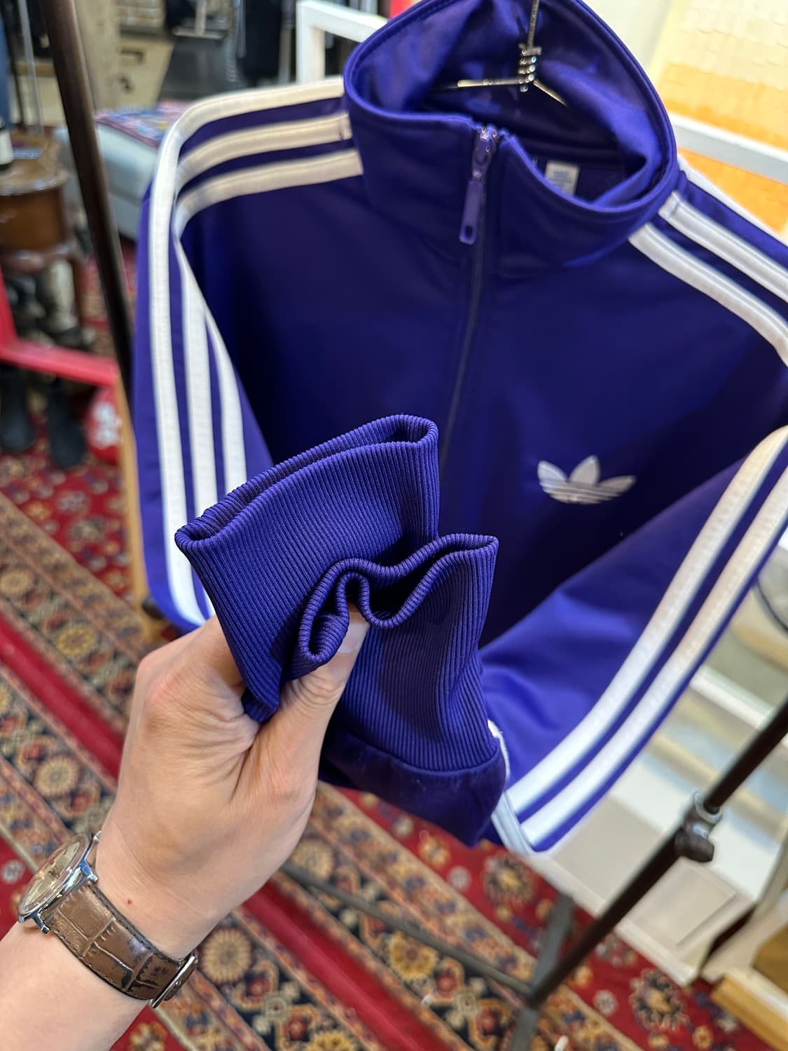아디다스 구형 파이어버드 져지 퍼플 85size 상품이미지6