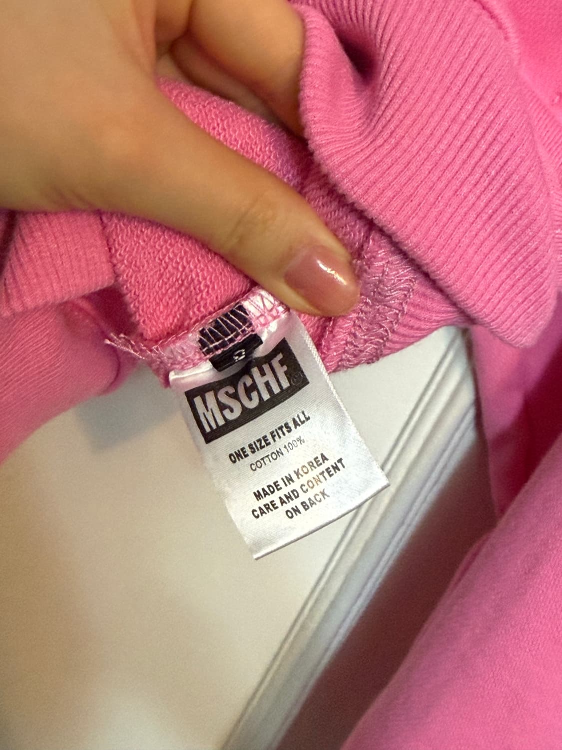 미스치프 핑크 후드 집업 상품이미지6