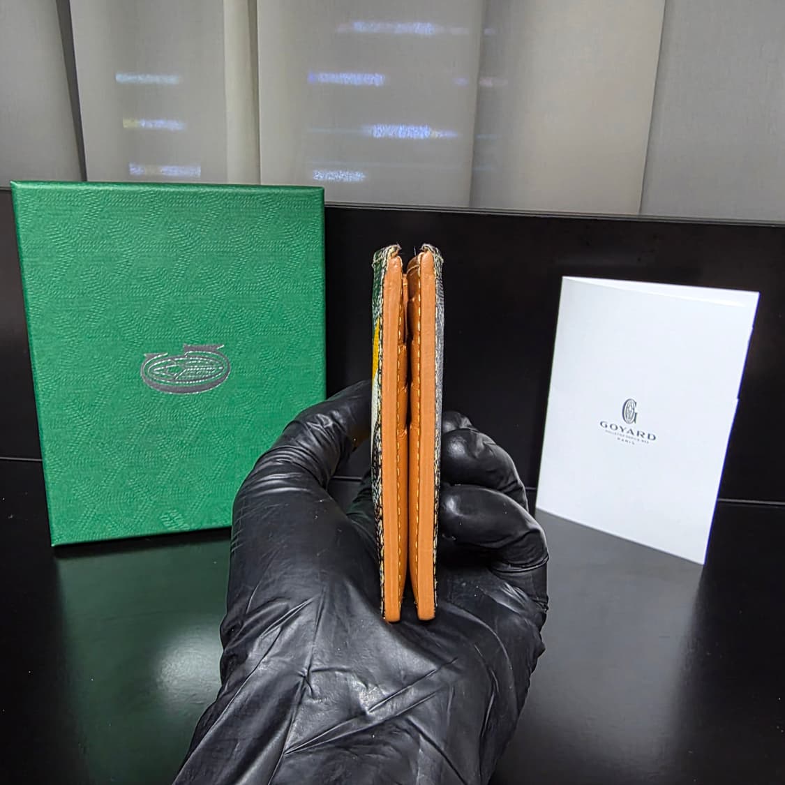 {클로젯}[마카쥬]고야드 빅투와르 블랙&탄 반지갑 상품이미지8