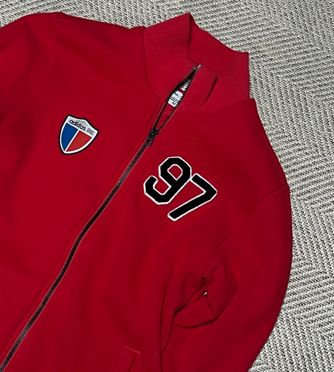 공용 아디다스 파이어버드 패치 니트 집업 트랙탑 M 상품이미지7