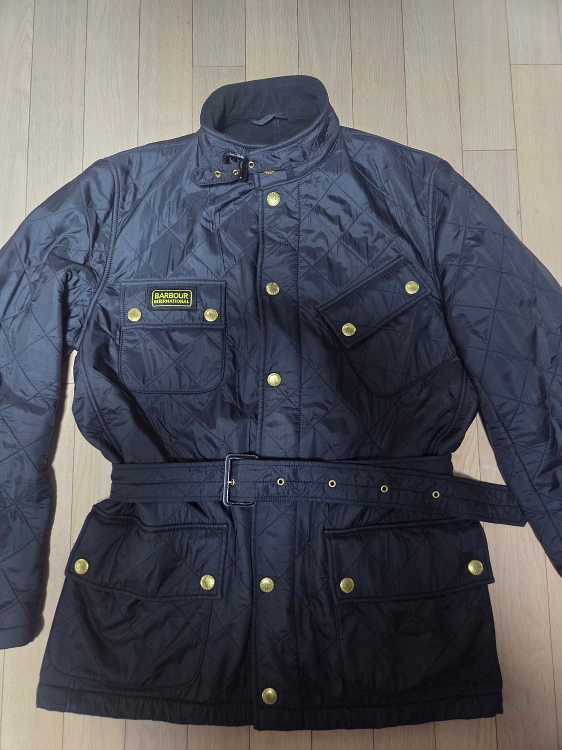 바버인터네셔널 폴라 퀼팅자켓 블랙 m 상품이미지1