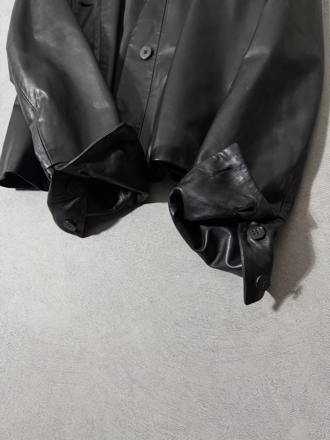 00’S 질샌더 히든버튼 레더자켓 상품이미지7