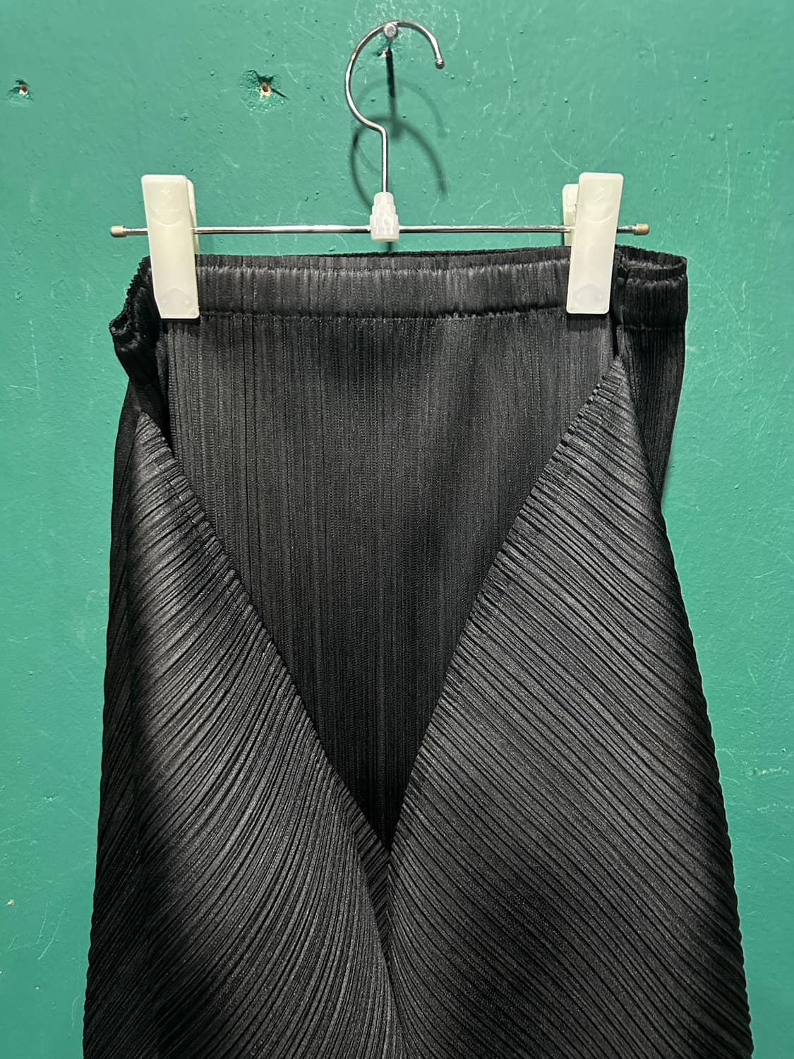 플리츠 플리즈 포인트 롱스커트 상품이미지3