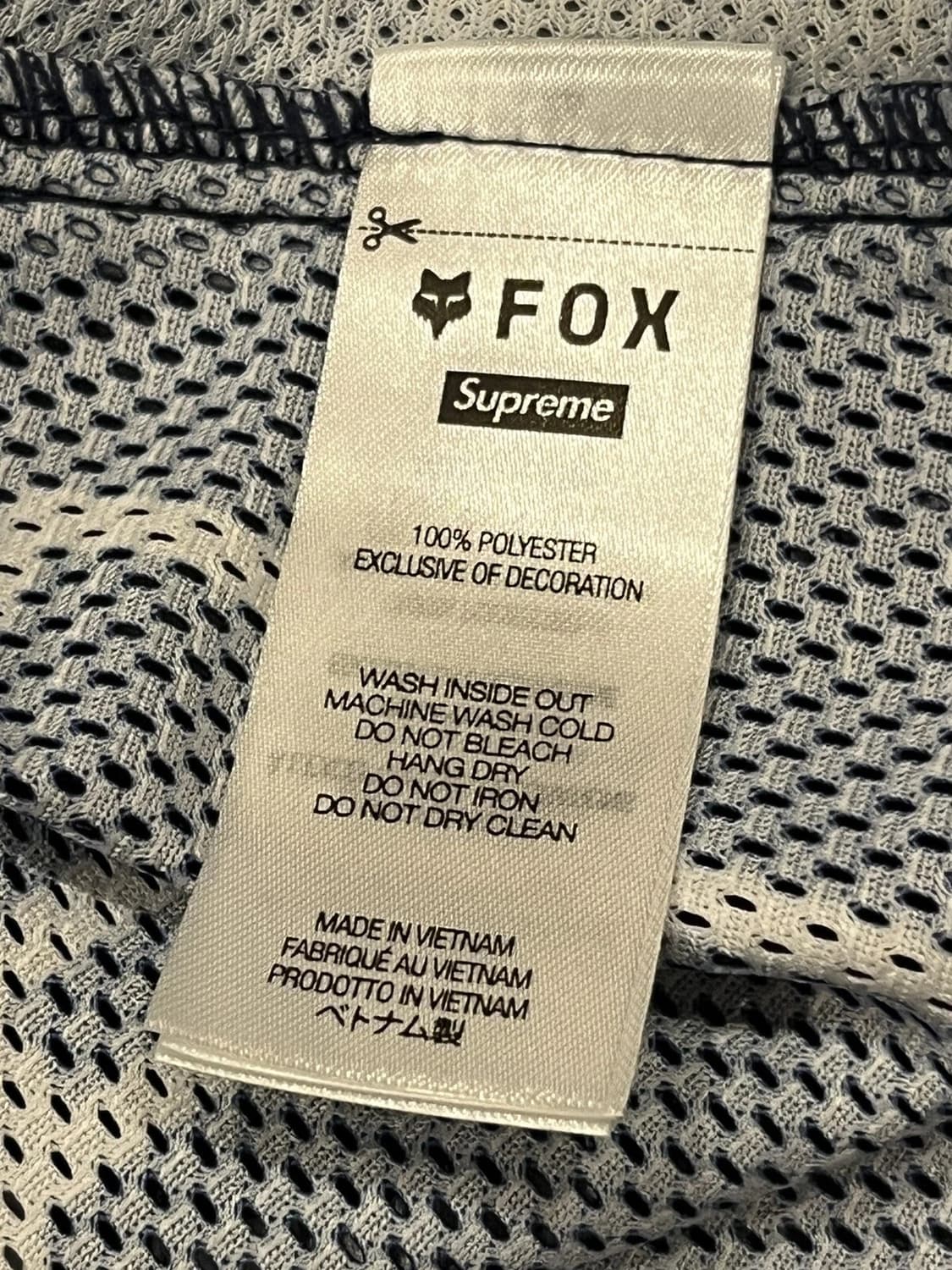 한정판 23FW 슈프림 x 폭스 레이싱 롱슬리브 져지 블루 M 상품이미지5