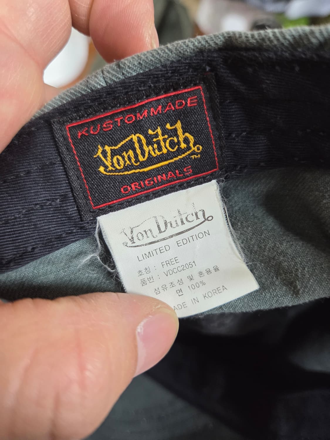 본더치 빈티지 스터드 데미지 모자 프리 상품이미지6