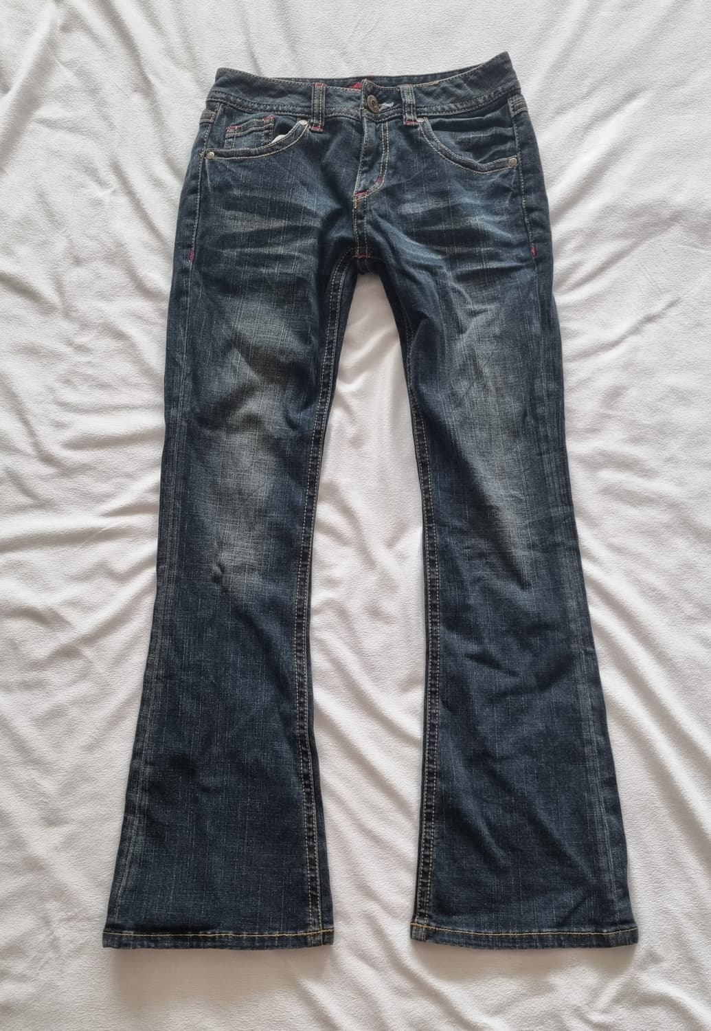 빈티지 y2k 펑크 지퍼 부츠컷 팬츠 상품이미지1