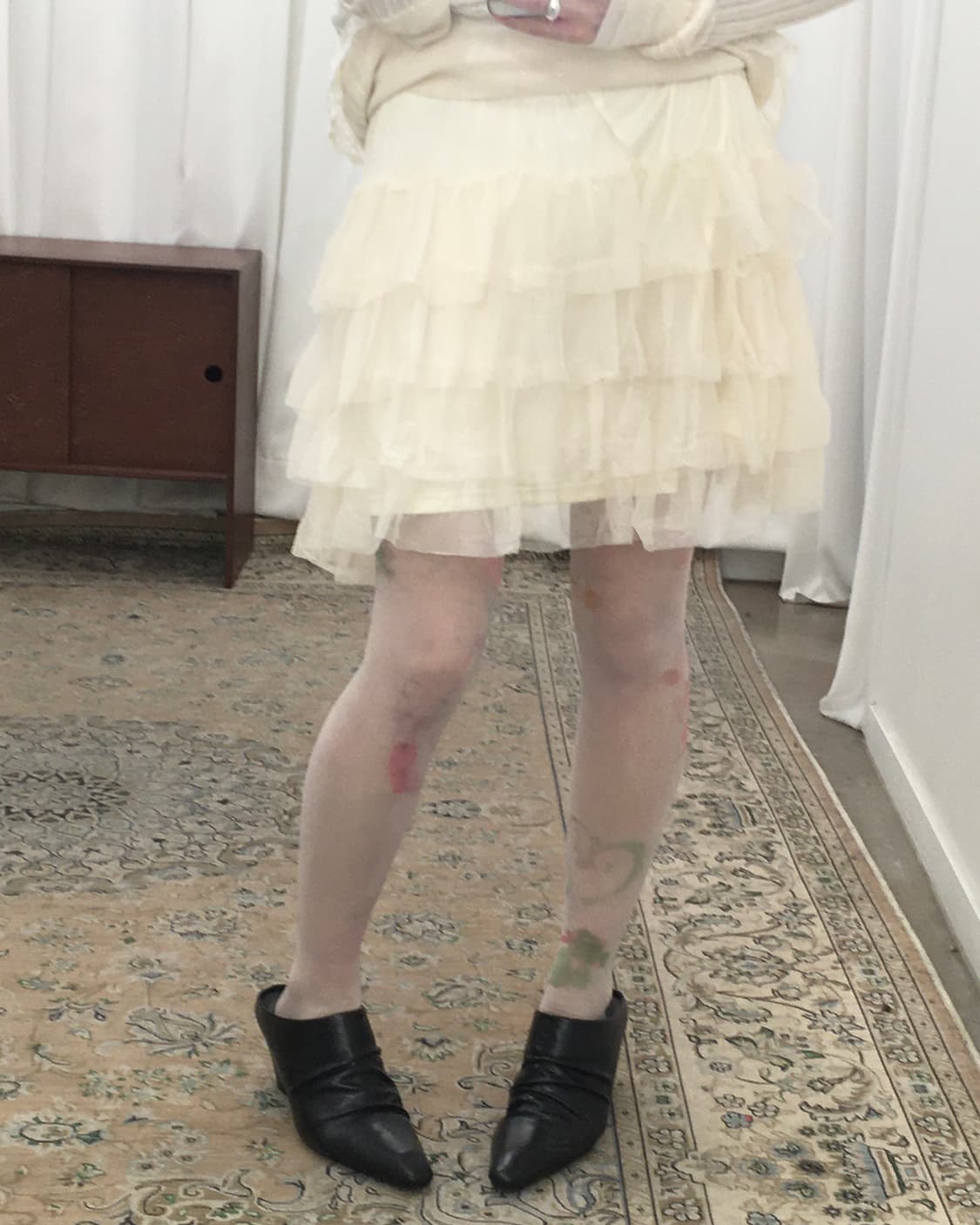 아이보리 캉캉 스커트 상품이미지2