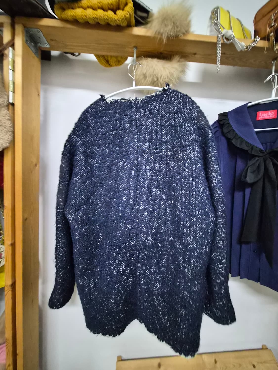 아떼바네사브루노 알파카 헤어리 니트 아우터 상품이미지7