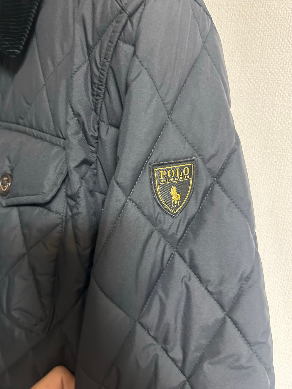 폴로 퀼트자켓 퀼팅자켓 퀄팅자켓 블랙 L 상품이미지3