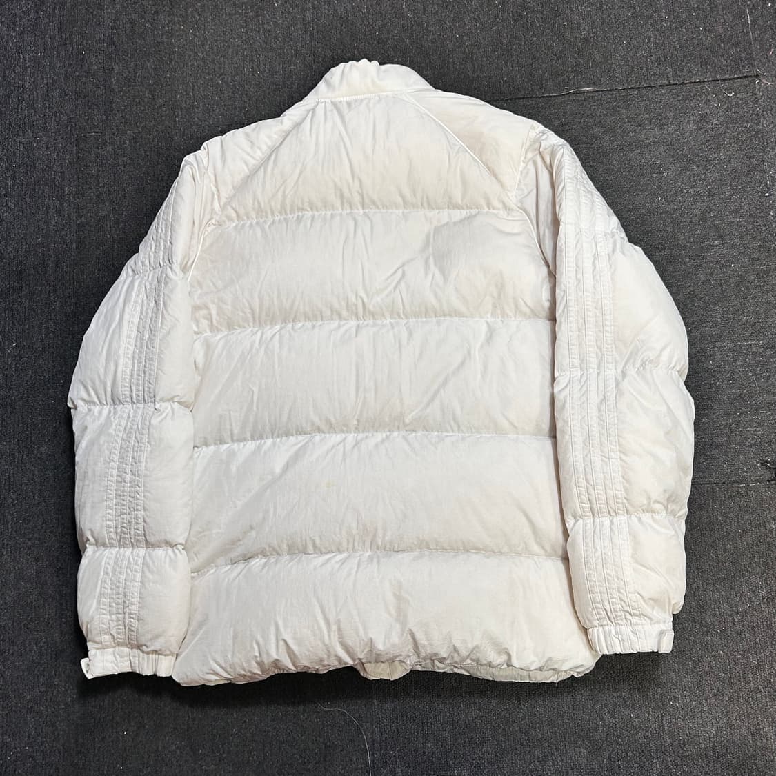 아디다스 화이트 패딩 점퍼 오리털 덕다운 파카 90 상품이미지5