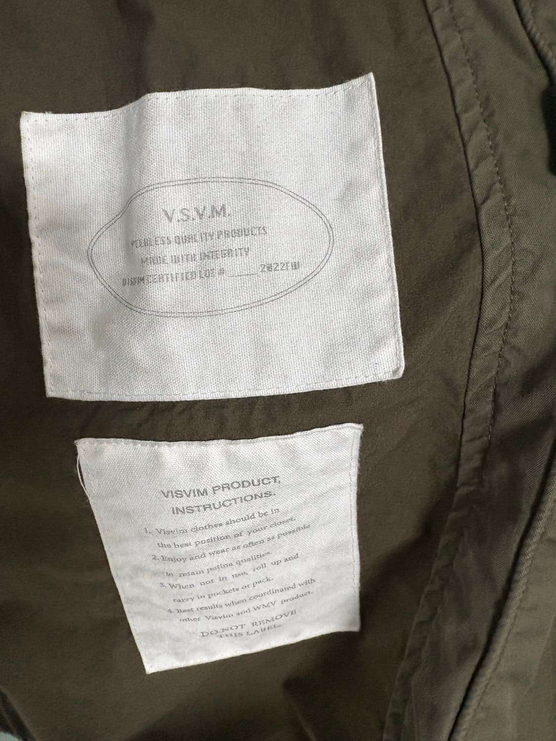 Visvim six five fishtail parka(비즈빔 피쉬테일) 상품이미지4