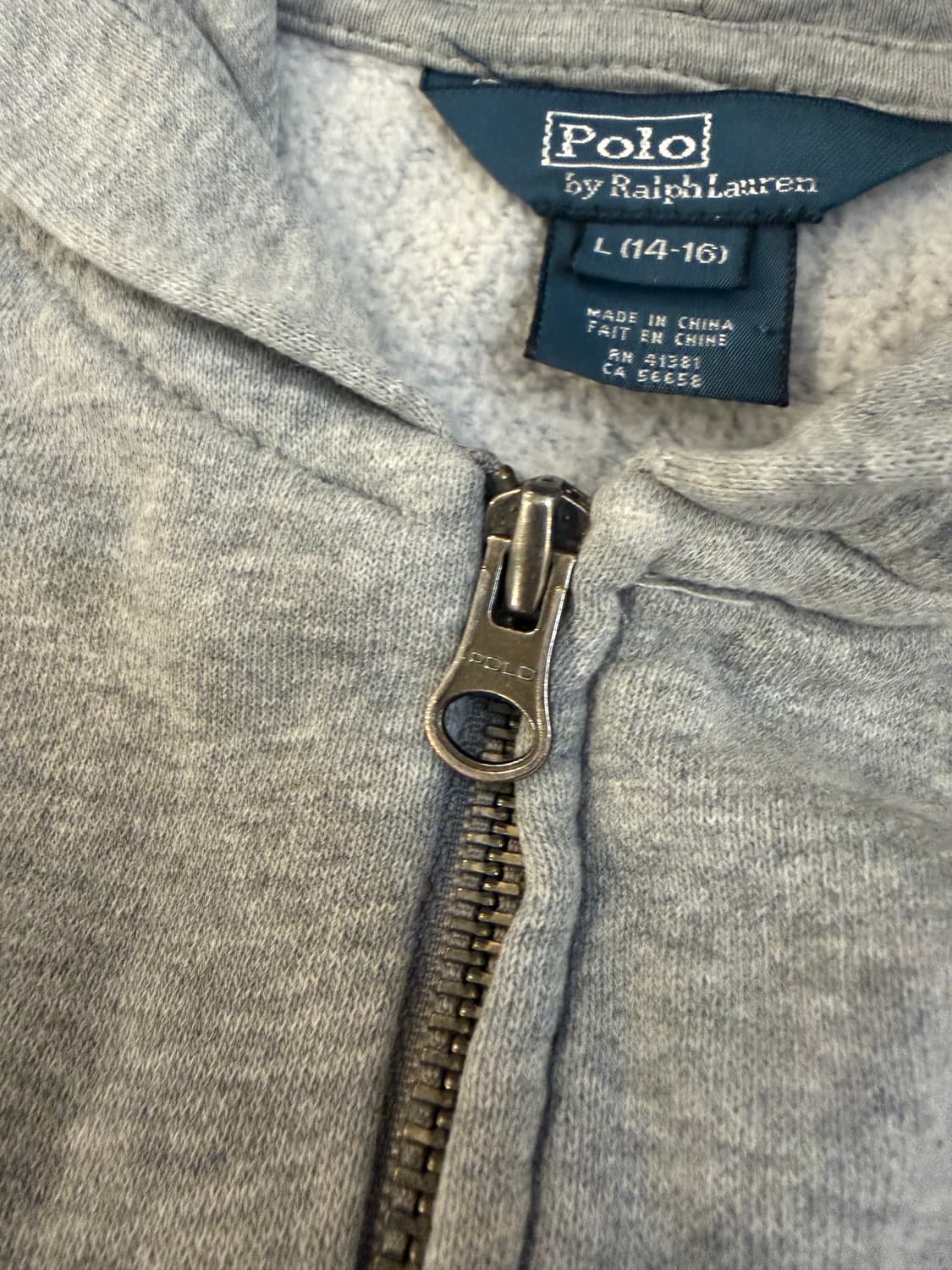 폴로 랄프로렌 포니 후드집업 그레이 상품이미지5