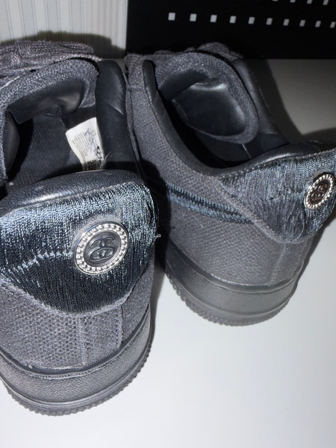 스투시 x 나이키 에어포스 로우 블랙 상품이미지4