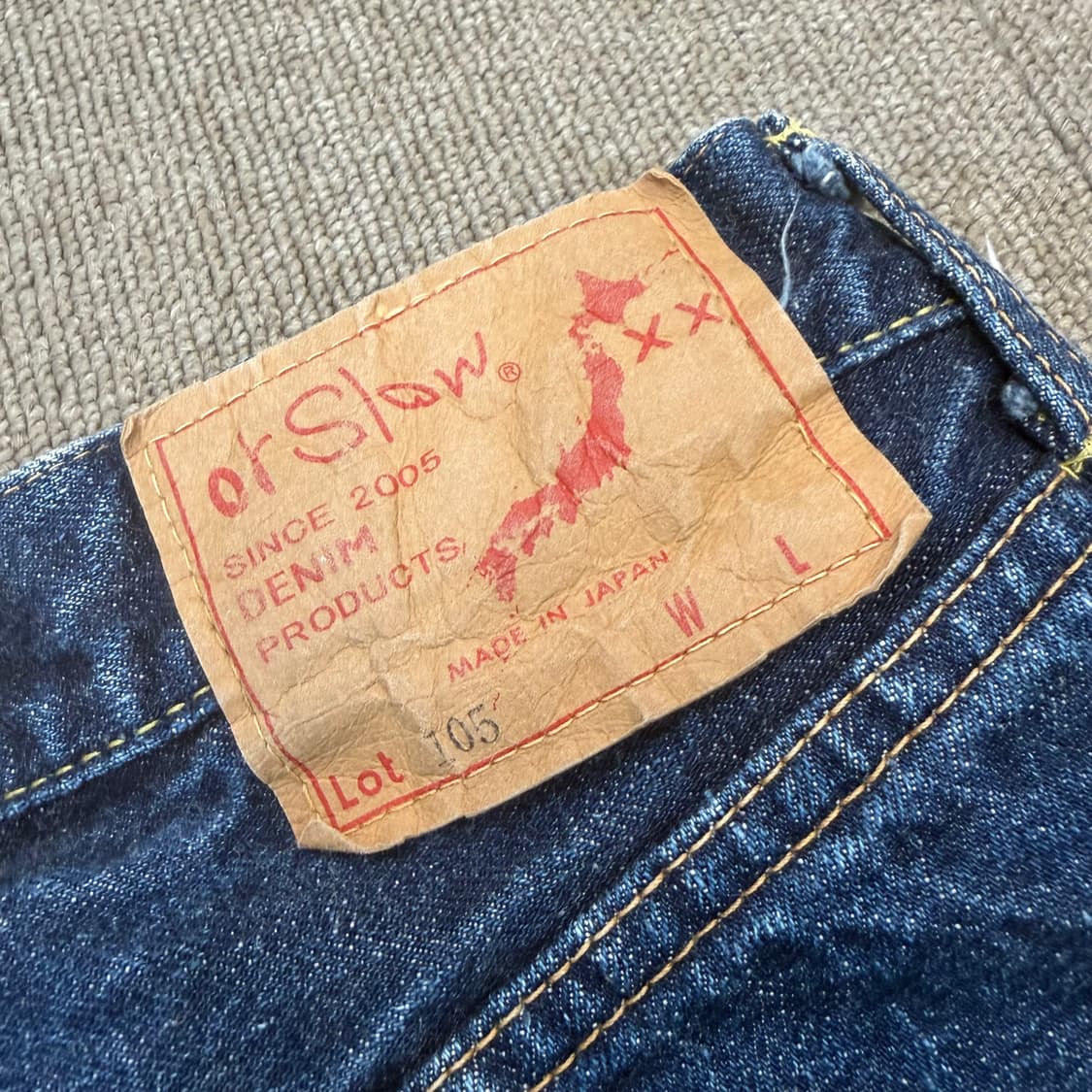 orslow 105 오어슬로우 셀비지 스트레이트 데님  상품이미지6