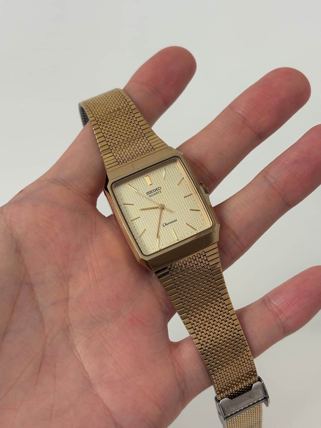 1980s Chronos Gold Square Quartz 상품이미지1