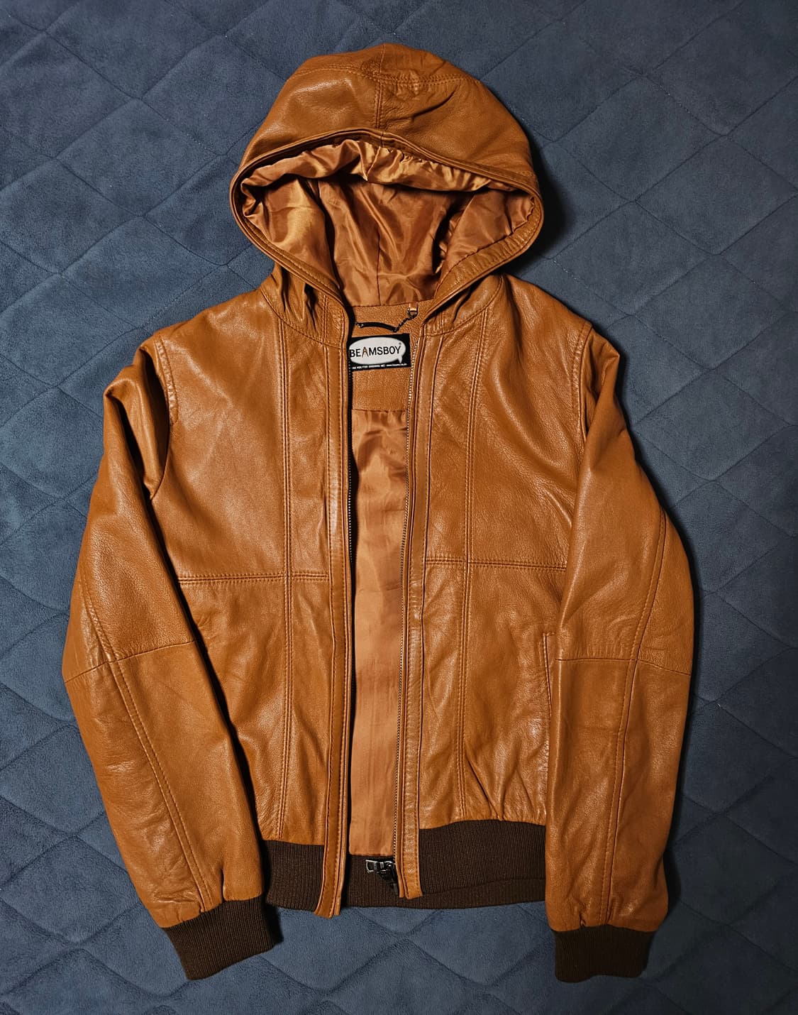 빔즈보이(BEAMS BOY) 램 가죽 후드 자켓 상품이미지2