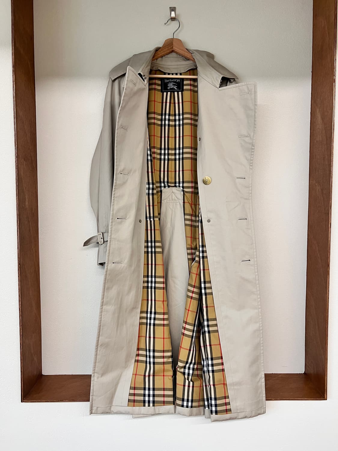 빈티지 버버리 더블 트렌치 코트 (베이지) 상품이미지5