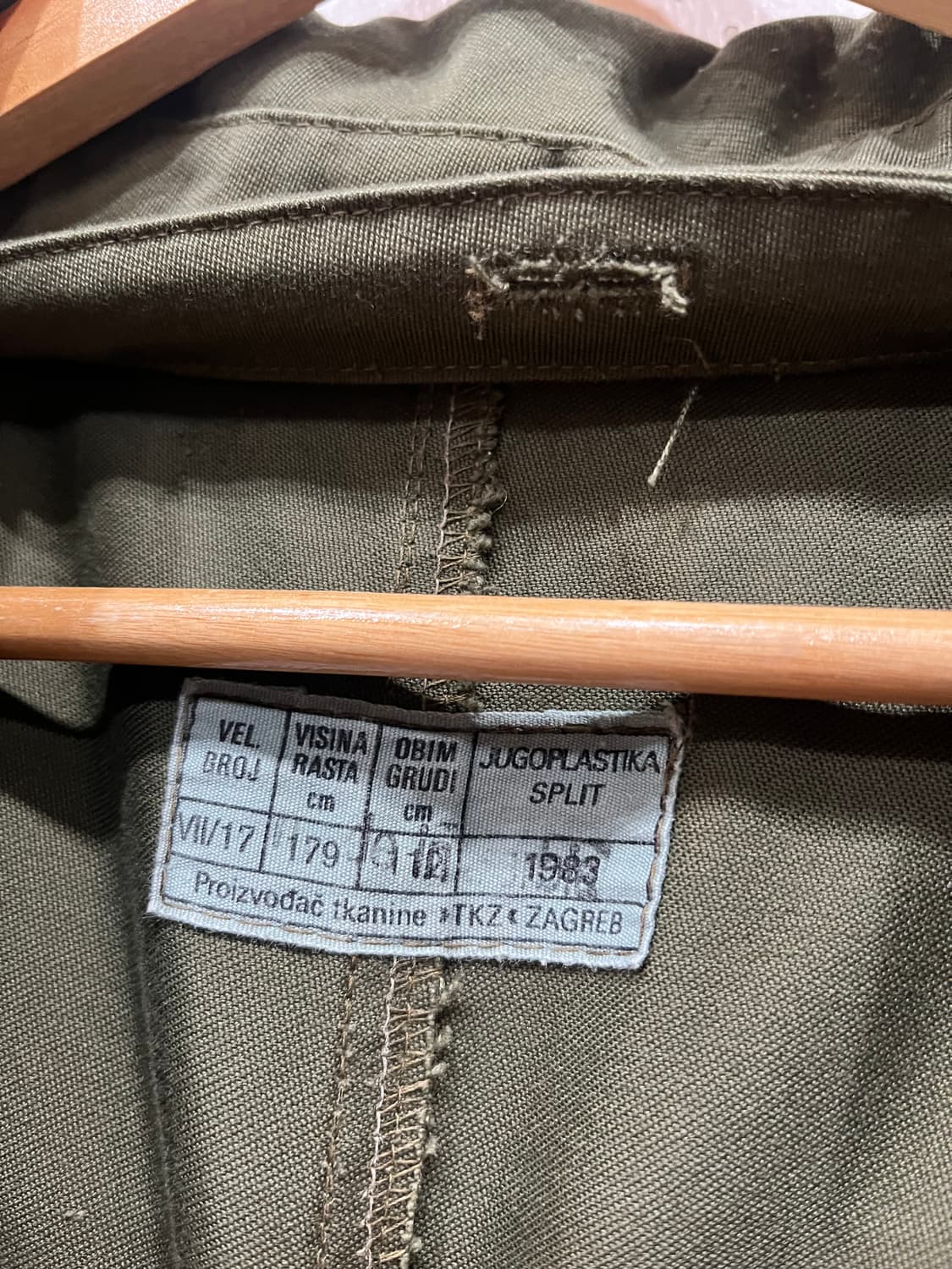 80년대 크로아티아군 필드파카 상품이미지6