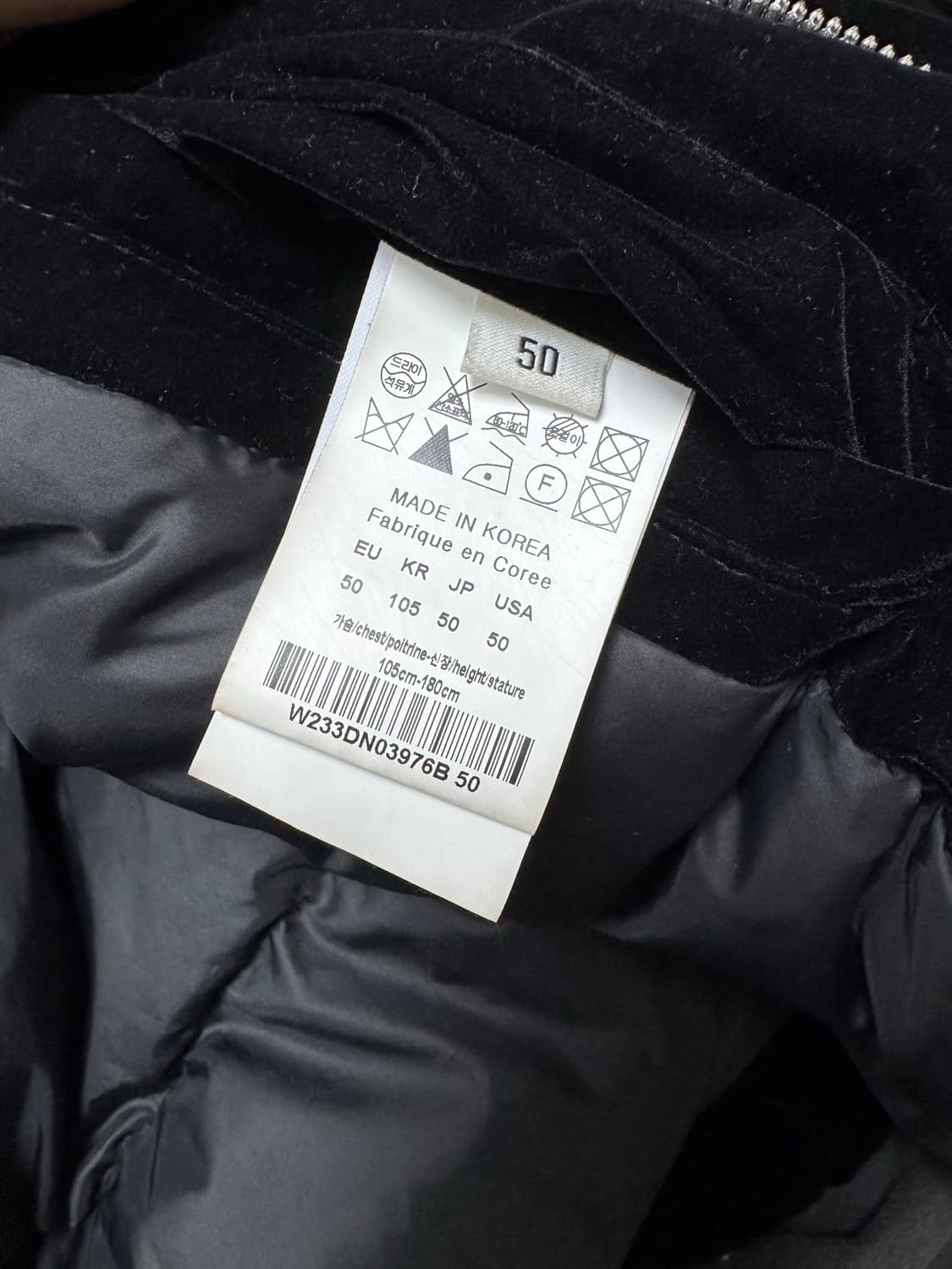 50) 23fw 우영미 하이넥 구스 다운 블랙 상품이미지5