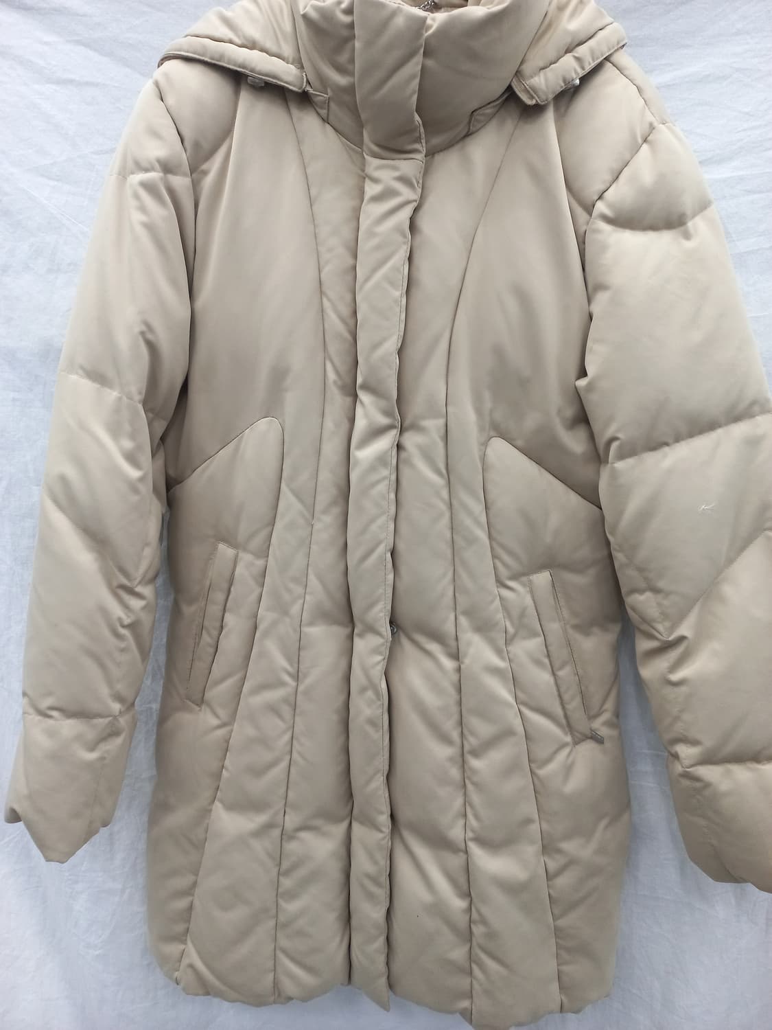 캘빈클라인 여성 패딩 아이보리 상품이미지1