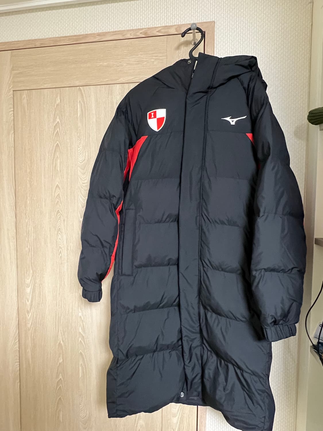 23-24 미즈노 부산아이파크 롱 벤치파카 롱패딩 상품이미지1