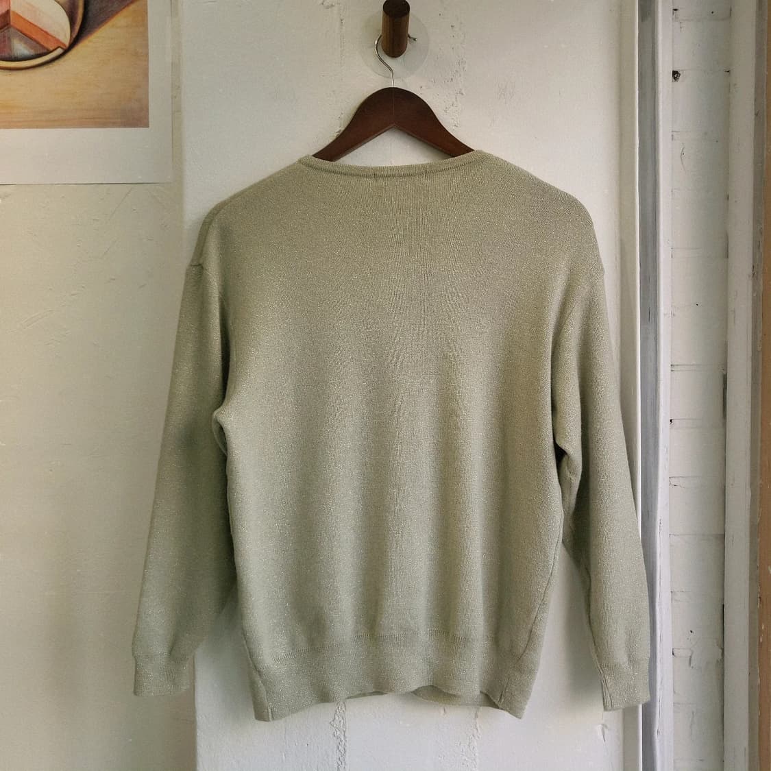 Bien-Mise 올리브 골드펄 울가디건 상품이미지7