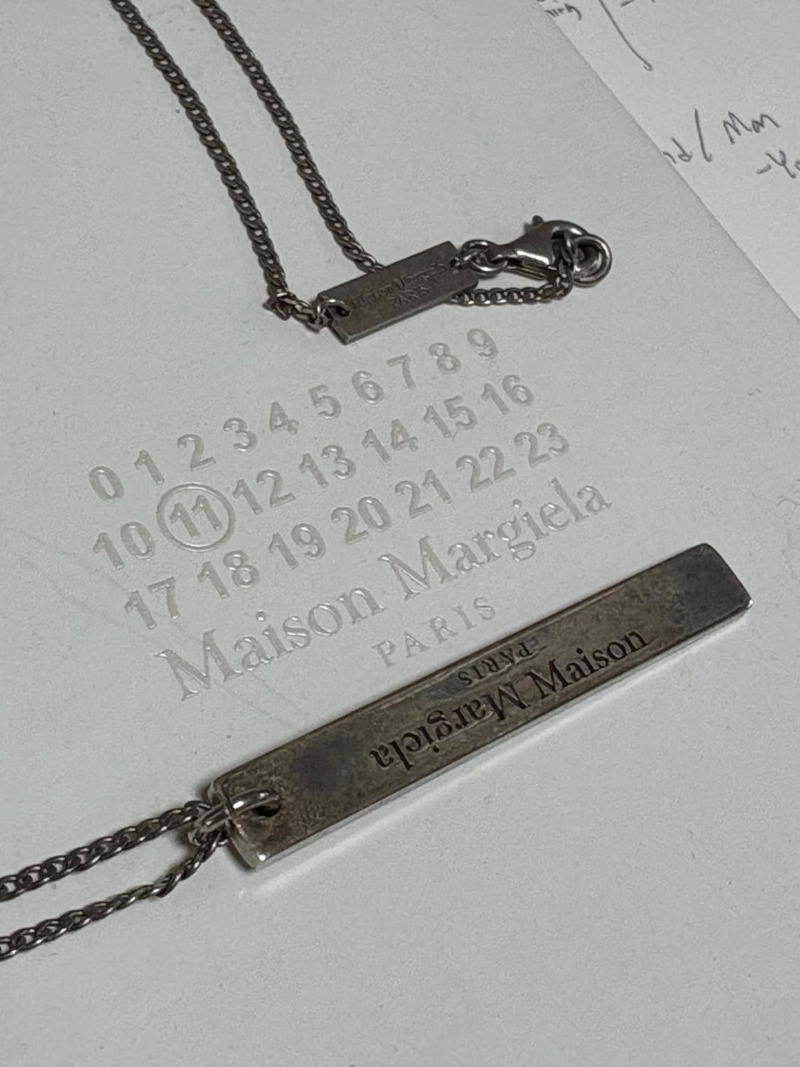 마르지엘라 reverse logo necklace 상품이미지1