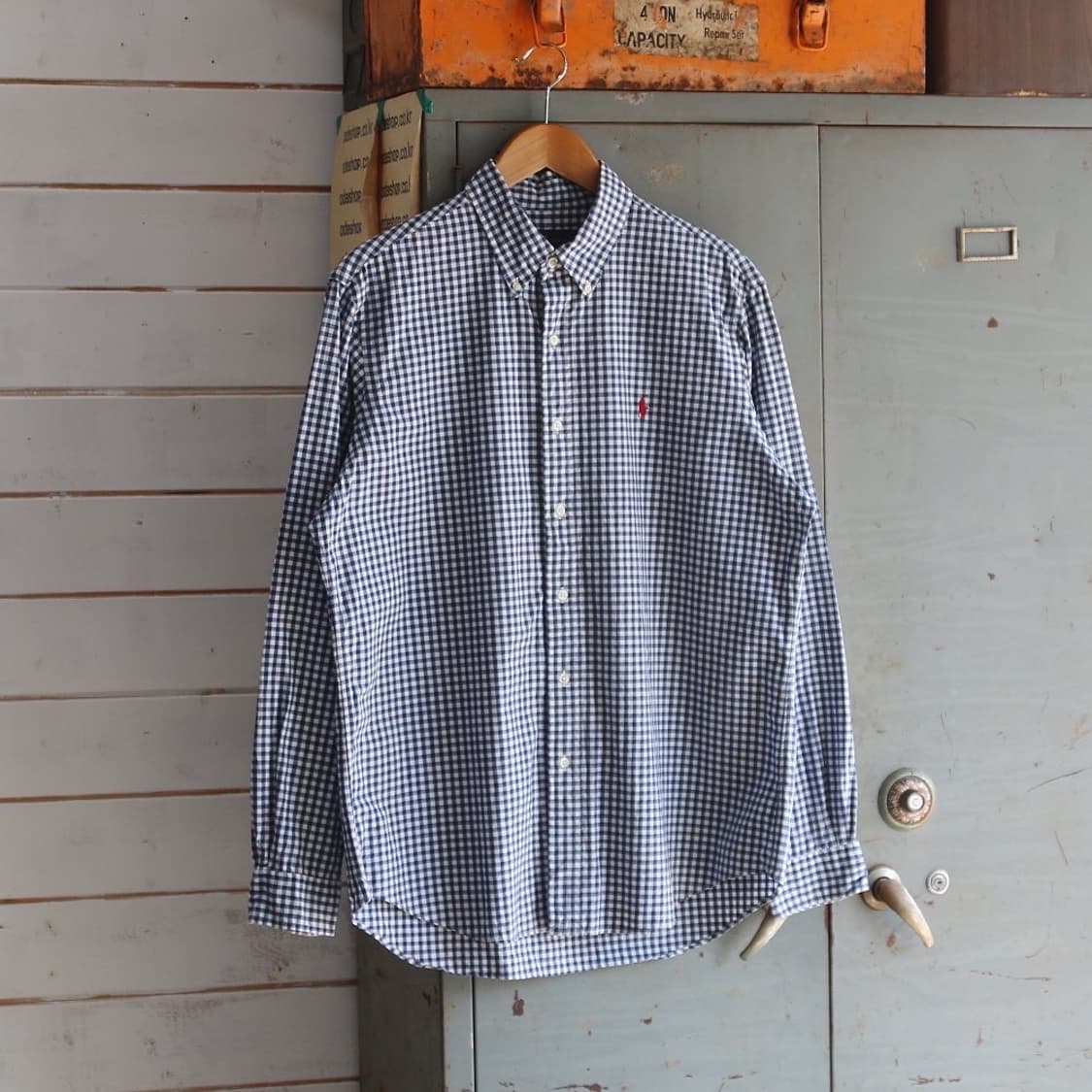 (착용컷) 폴로 랄프로렌 체크 셔츠 (남성용 100) 상품이미지3