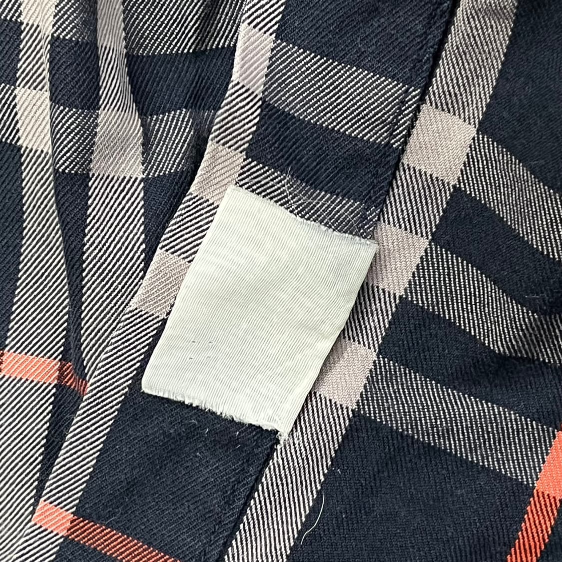 [정품/L] 버버리 체크 남방 셔츠 블랙 레드 b19 상품이미지6