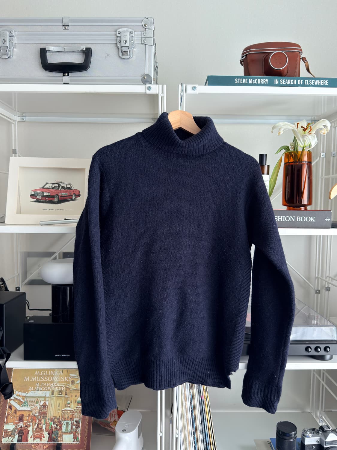 올세인츠 터틀넥 울 니트 (네이비 / 램스울 100%) 상품이미지1