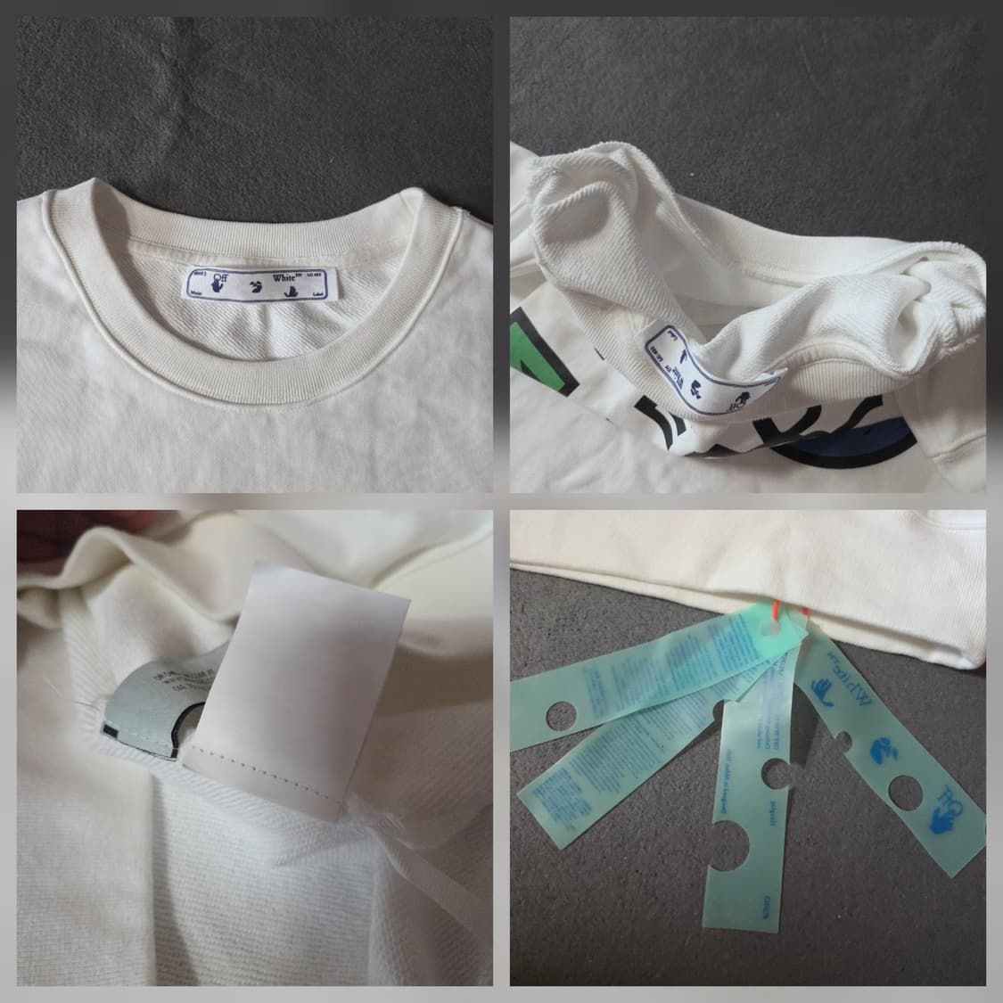 20FW 오프화이트 월드 피스 스웨트셔츠 맨투맨 L 화이트 상품이미지8
