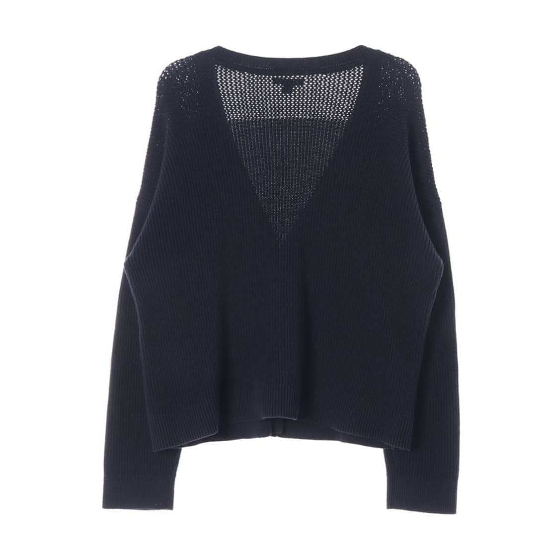 타미힐피거 자수 로고 브이넥 가디건 네이비 L 상품이미지2