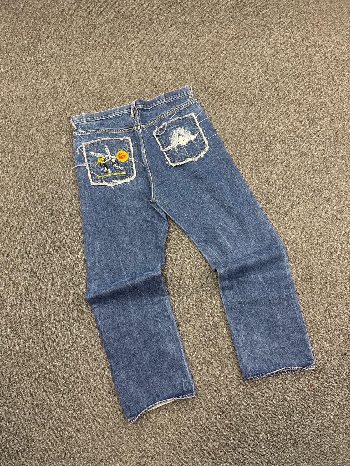 40)R.M.C 빈티지 포켓 자수 Y2K 올드스쿨 힙합팬츠 상품이미지5