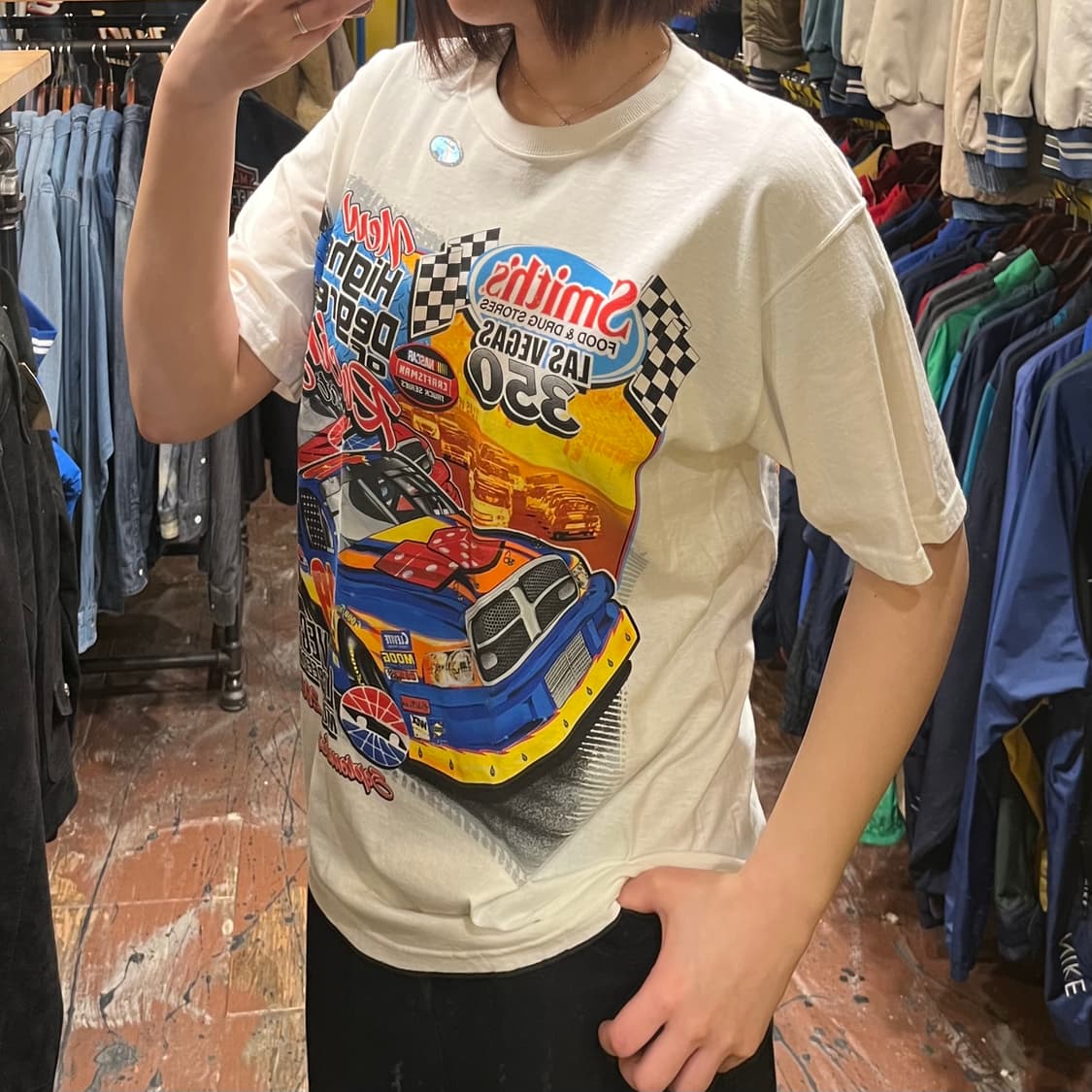 [HI] 빈티지 반팔 티셔츠 화이트 상품이미지4