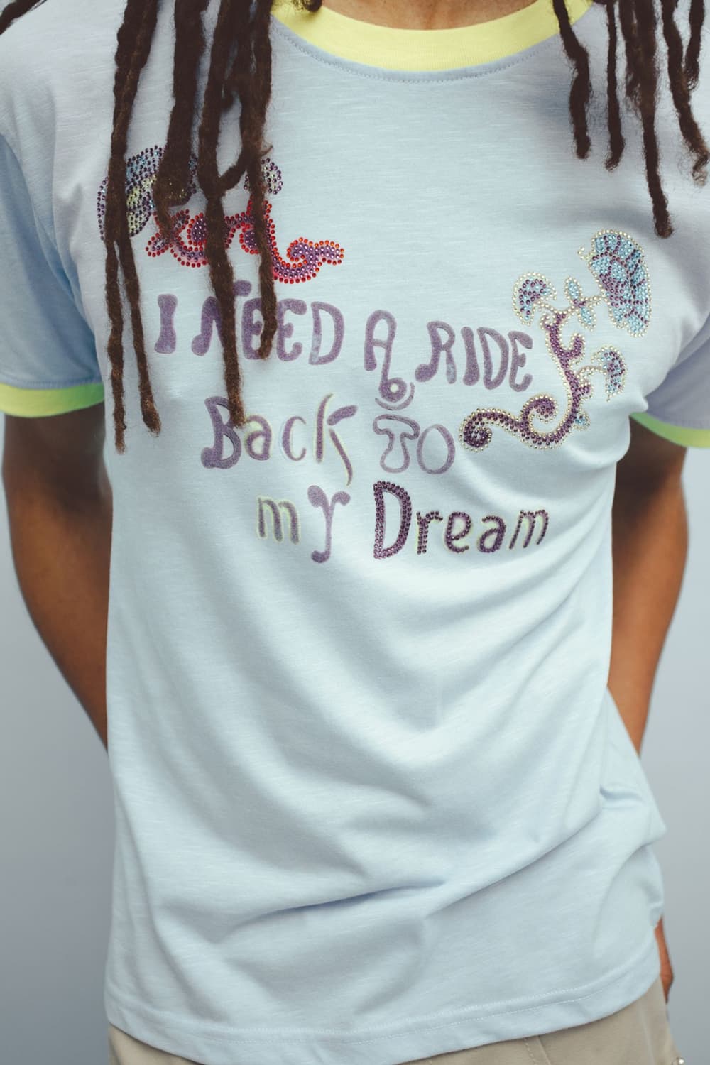 블루마블 라인스톤 반팔티 상품이미지3