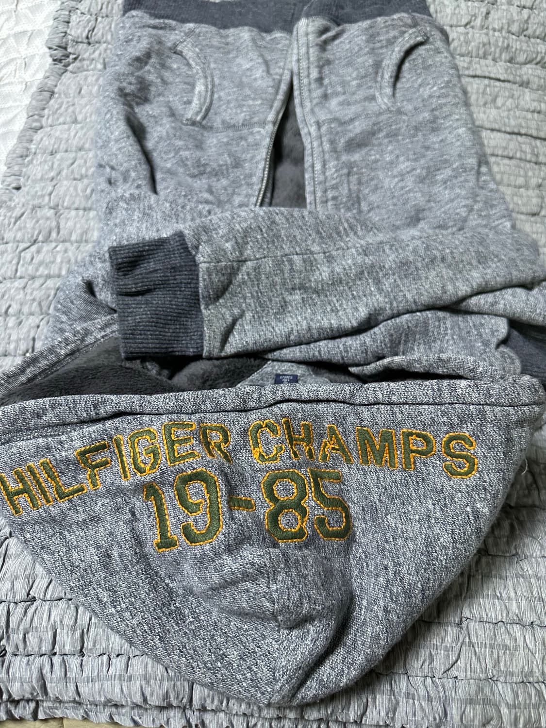 타미힐피거 기모 후드집업 그레이 상품이미지7