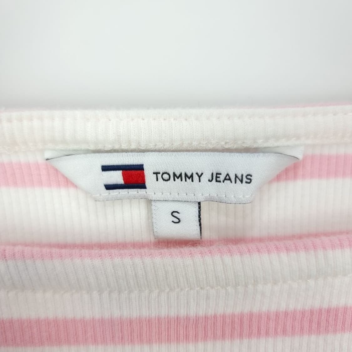 [타미힐피거] 로고 자수 스트라이프 보트넥 롱슬리브 긴팔티 M19128 상품이미지7