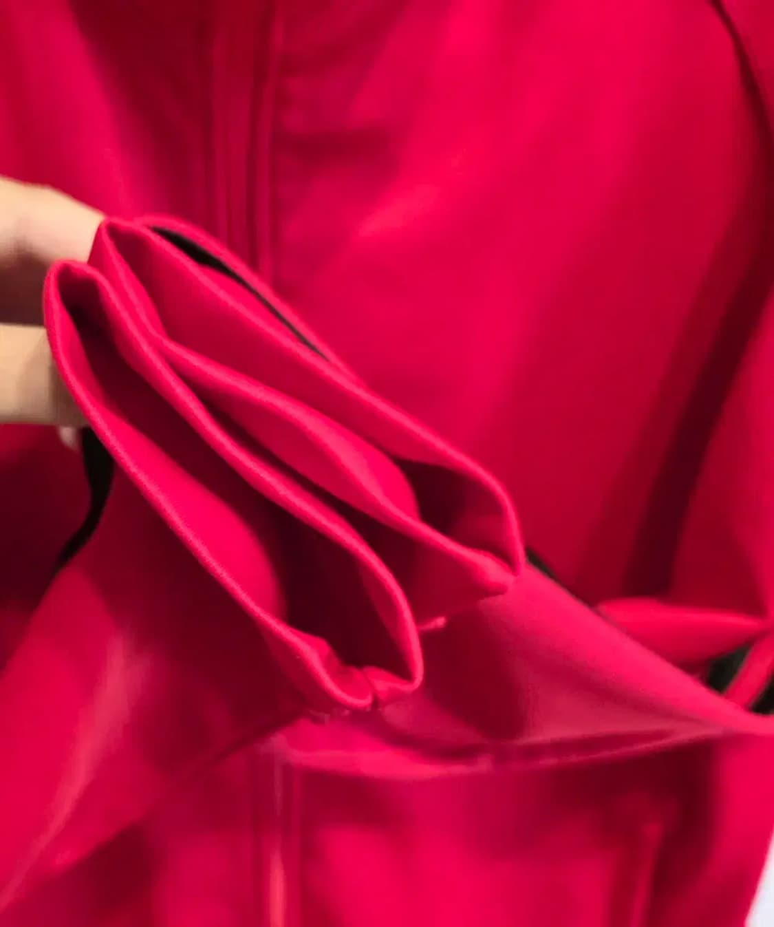 빨간색 아디다스 삼선 트랙탑 XL 상품이미지6