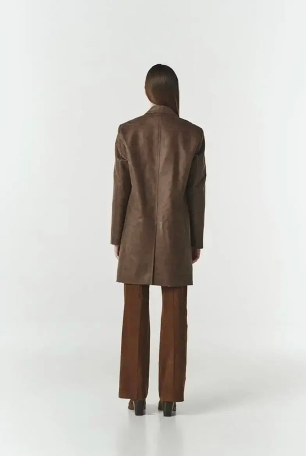 repos 에코 레더 브라운 가죽 자켓 상품이미지6