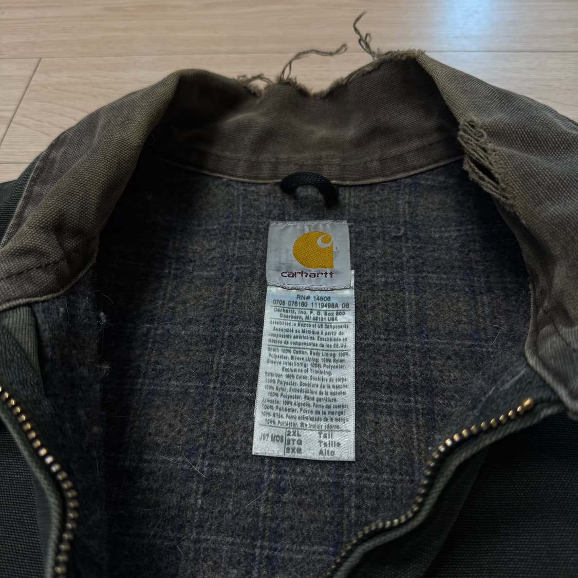 빈티지 칼하트 j97 디트로이트 mos 2XLT 팝니다 상품이미지3
