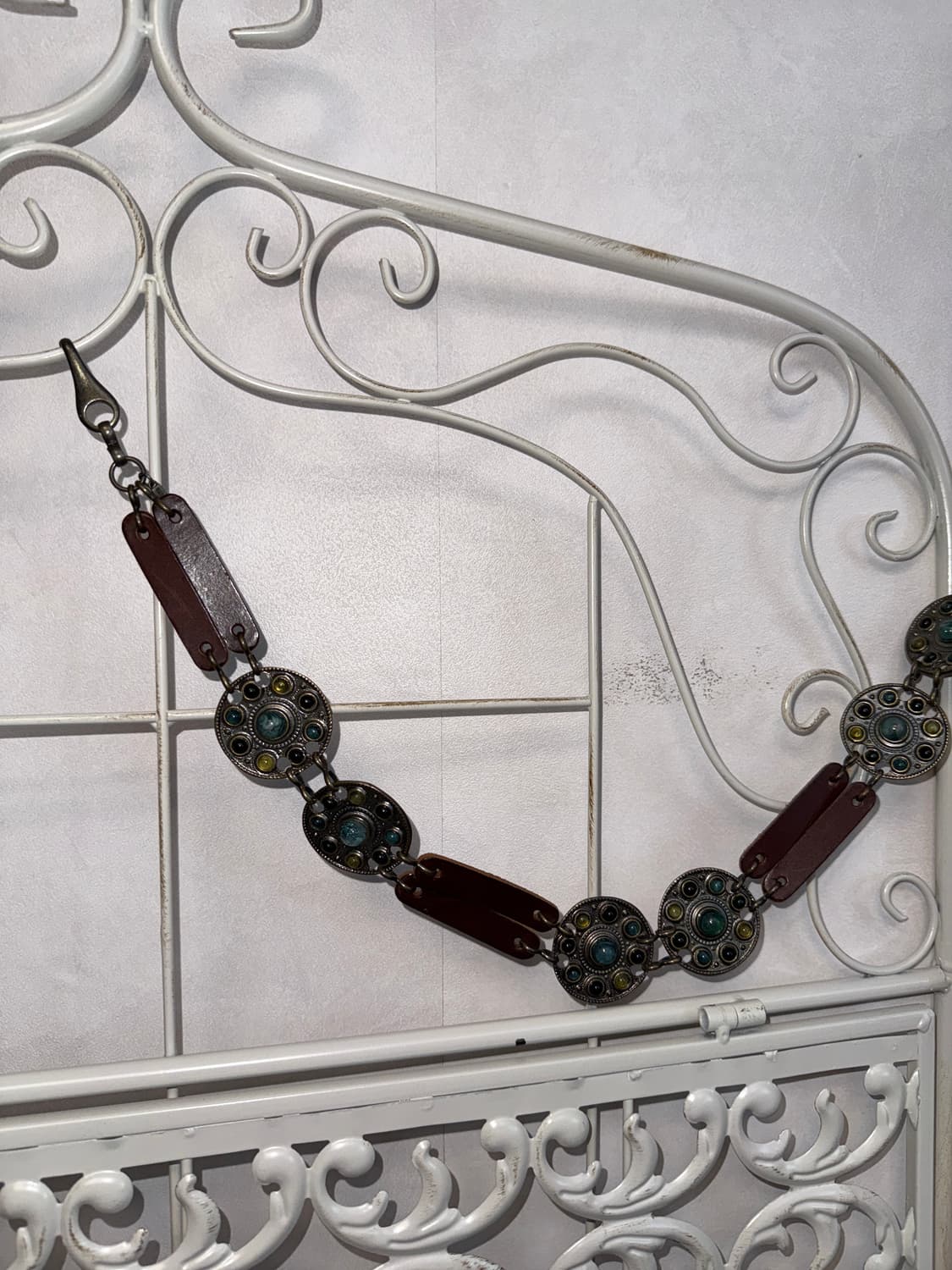 Antique hippie gemstone chain belt 상품이미지2
