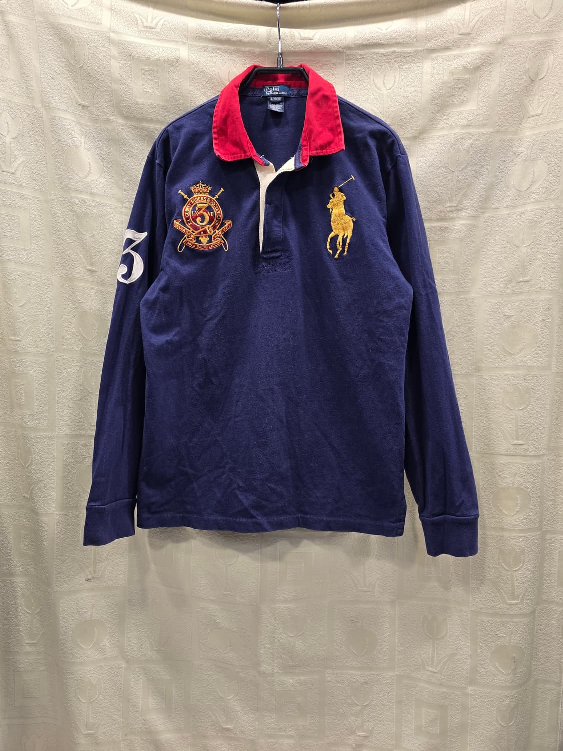 폴로 랄프로렌 빅포니 럭비셔츠 16~18세 성인 S 상품이미지1