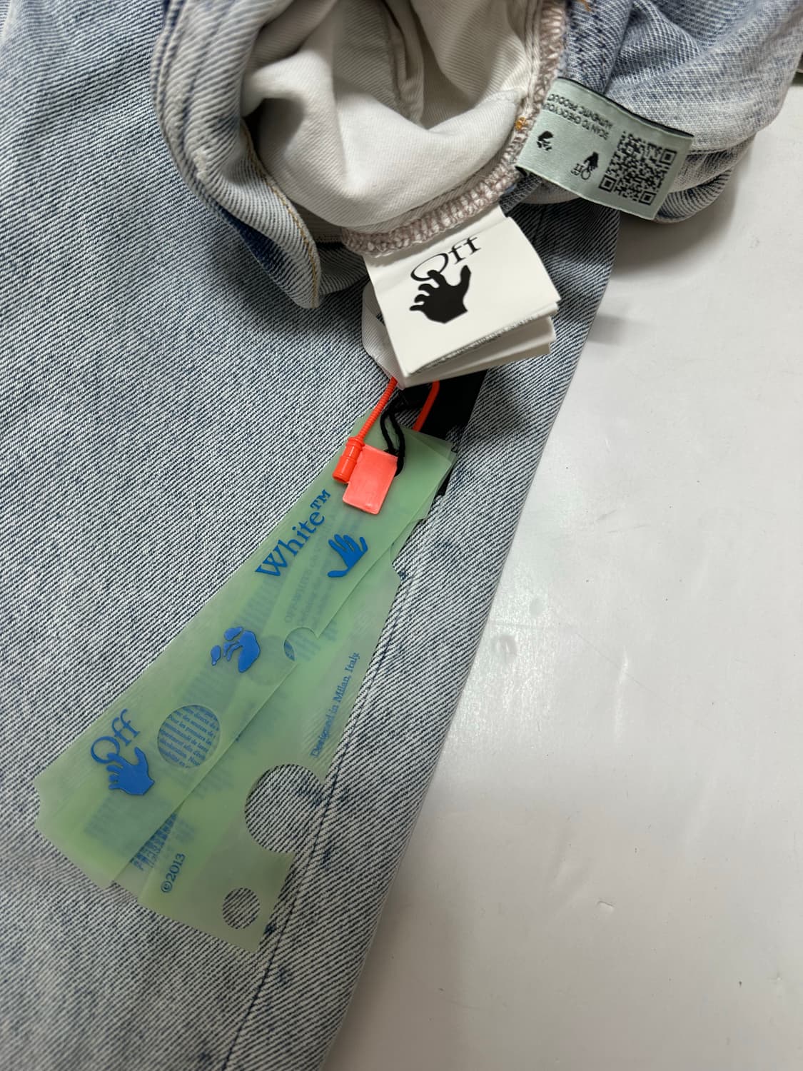 오프화이트 데님 팬츠 청바지 상품이미지7