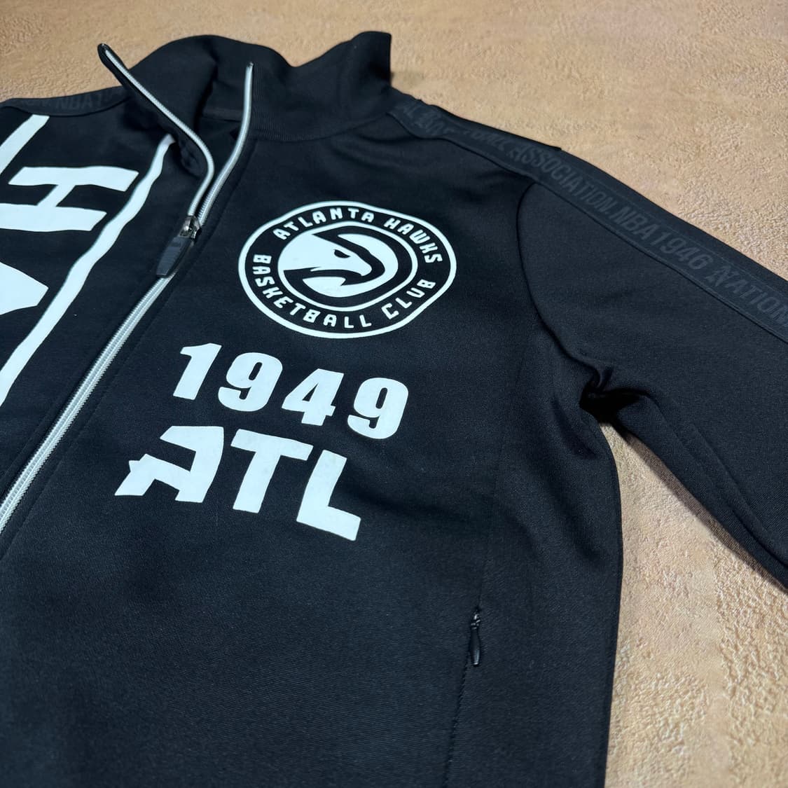 바배) NBA 애틀란타 호크스 프린팅 블랙 져지 상품이미지3