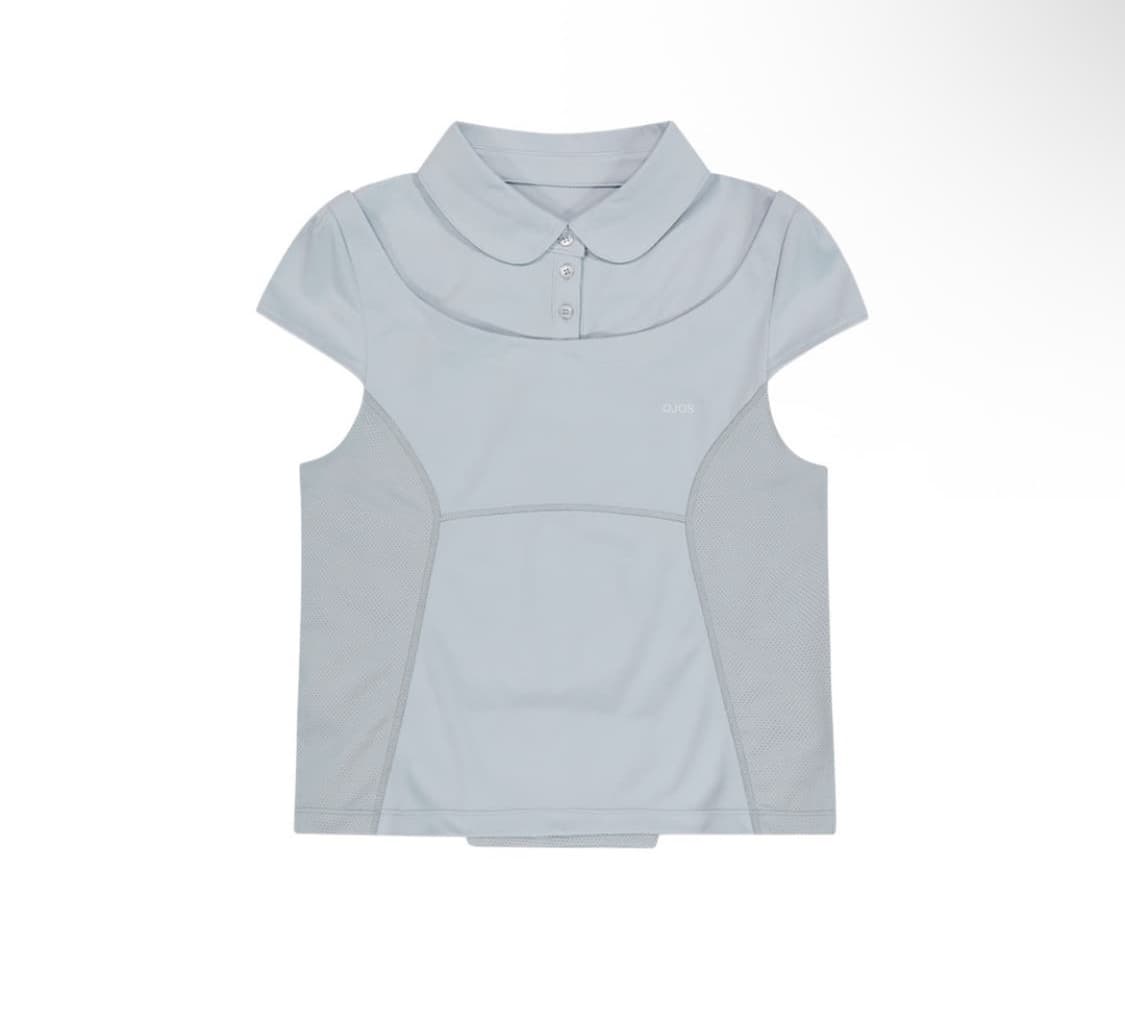 오호스 Detachable Collar T-shirt 그레이 상품이미지1