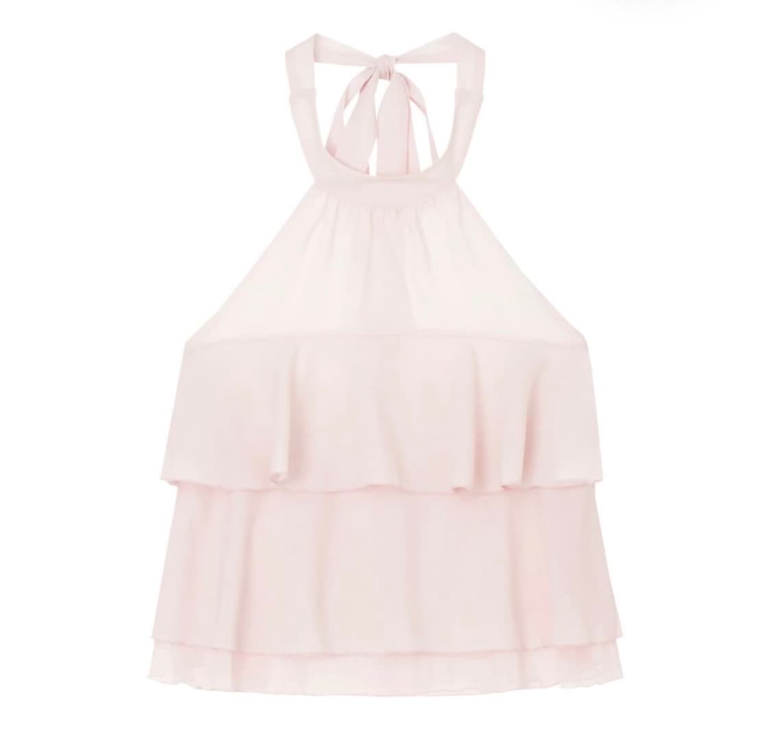 클리시어 Dear rosy chiffon halter blouse 상품이미지1
