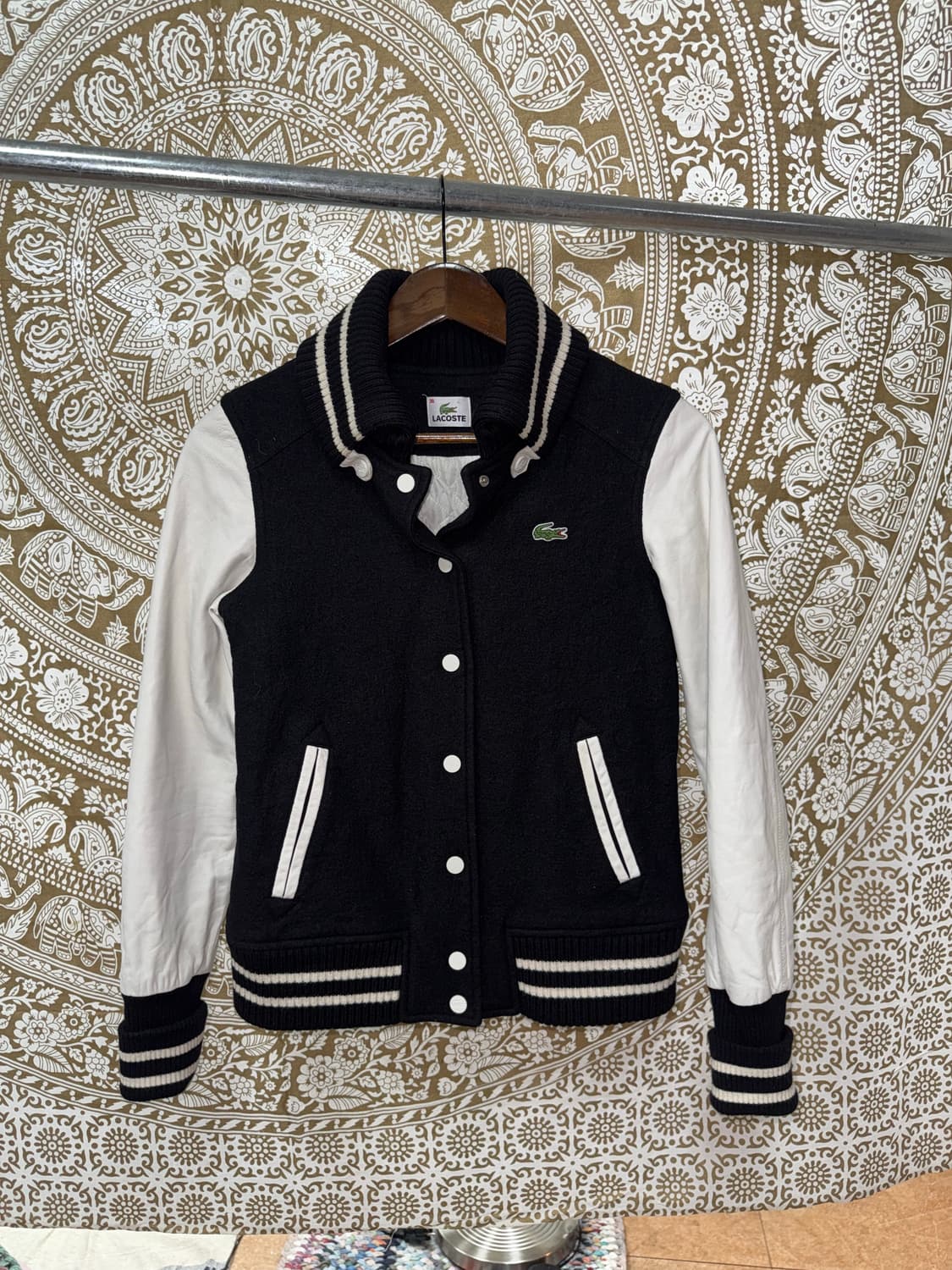 라코스테 여성 자수 블루종 바시티자켓 상품이미지3