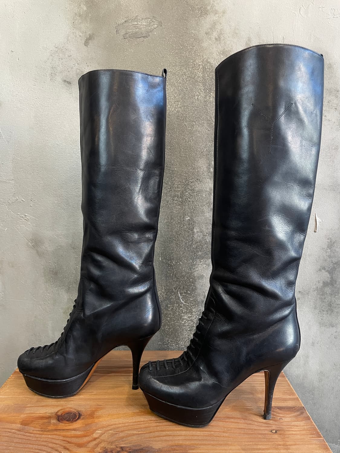 90s 입생로랑 레이디 에스코트 부츠 상품이미지6