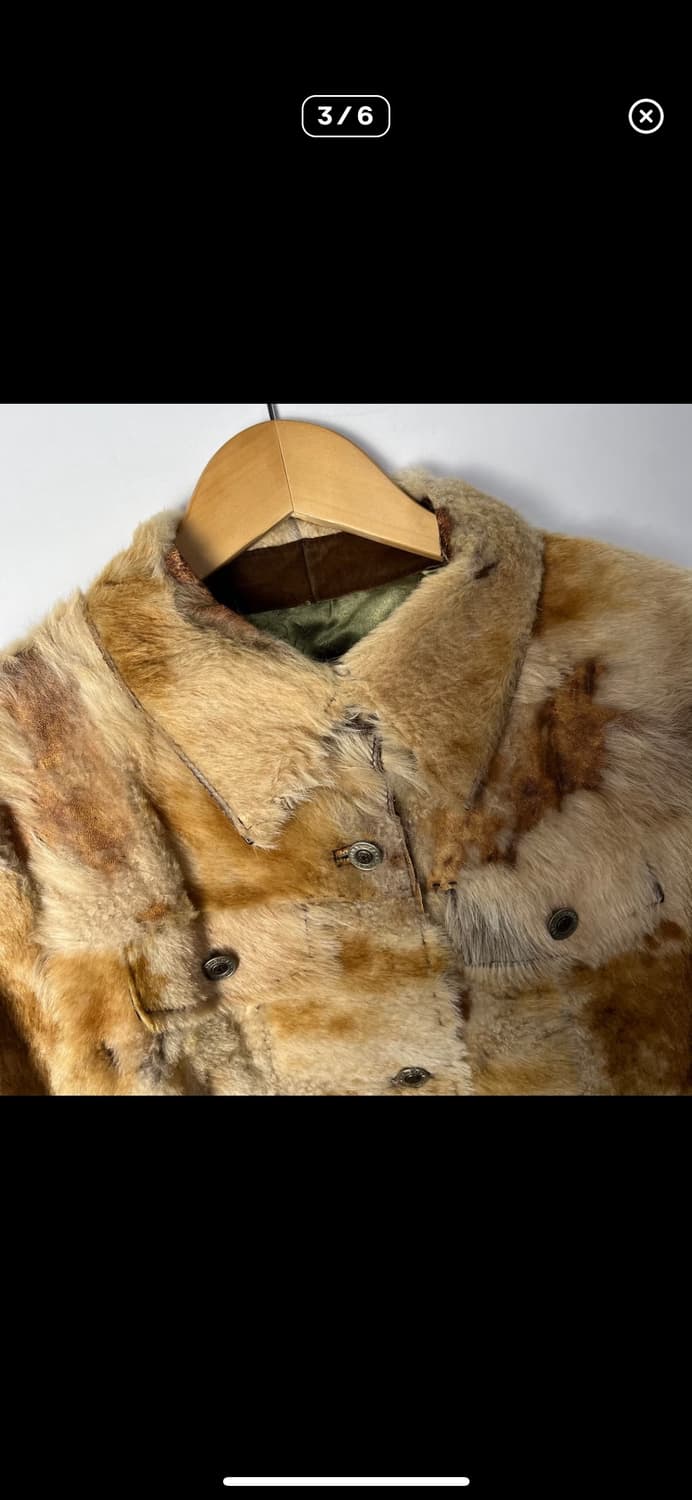 패치워크 송치 퍼 웨스턴 레더 자켓  상품이미지2